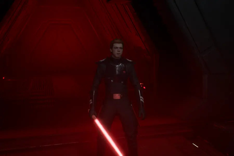 Star Wars Cal Kestis wields his lightsaber
