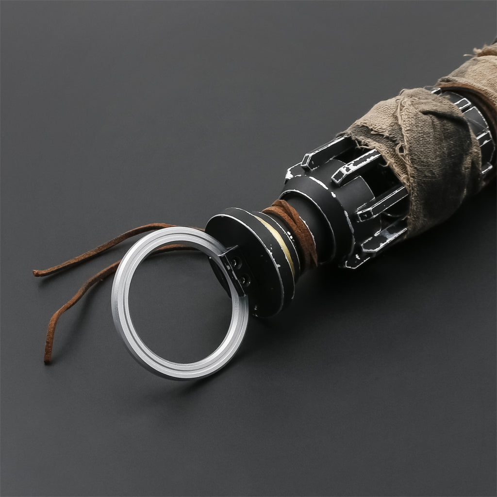Partial view of Boone Kestis lightsaber