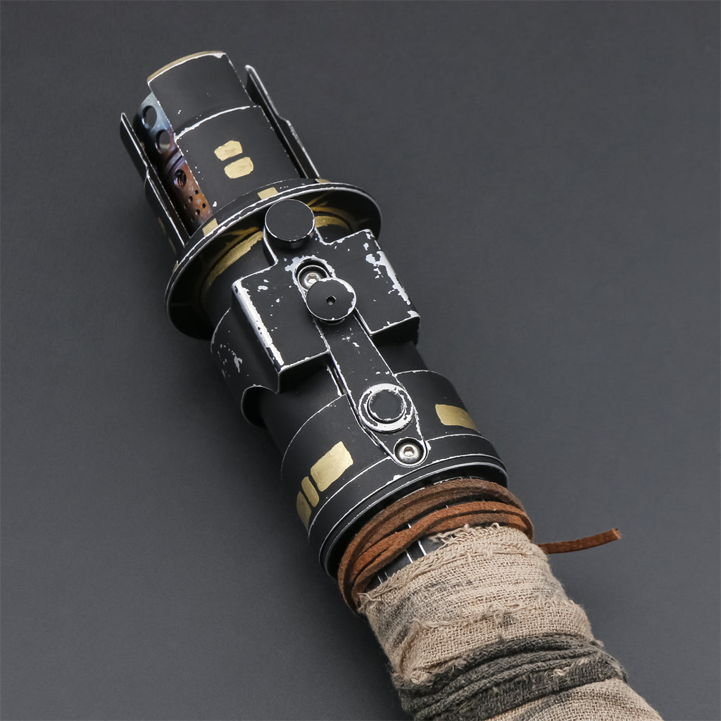 Partial view of Boone Kestis lightsaber