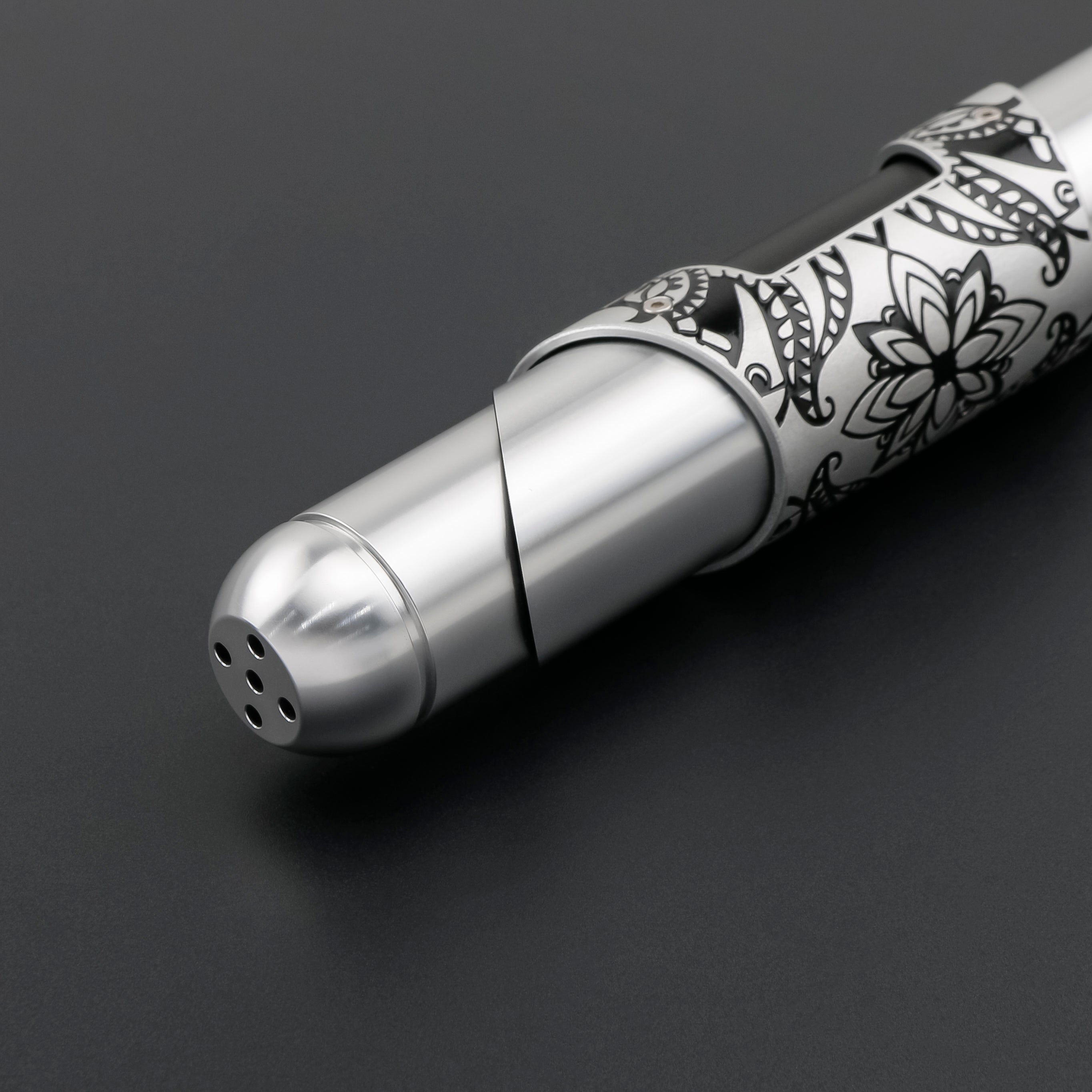 Partial view of Enforcer lightsaber handle