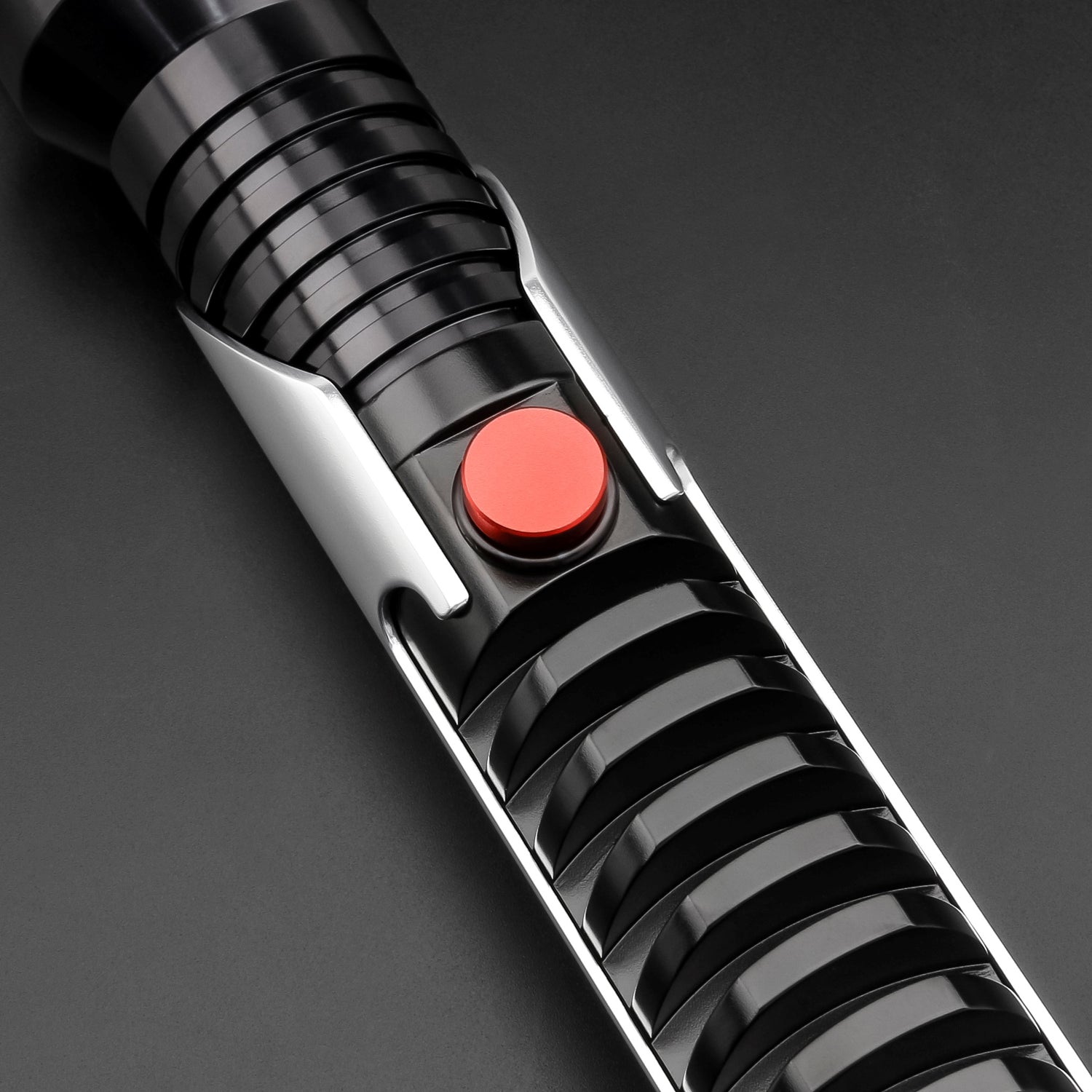 Partial view of Qui Gon saber hilt