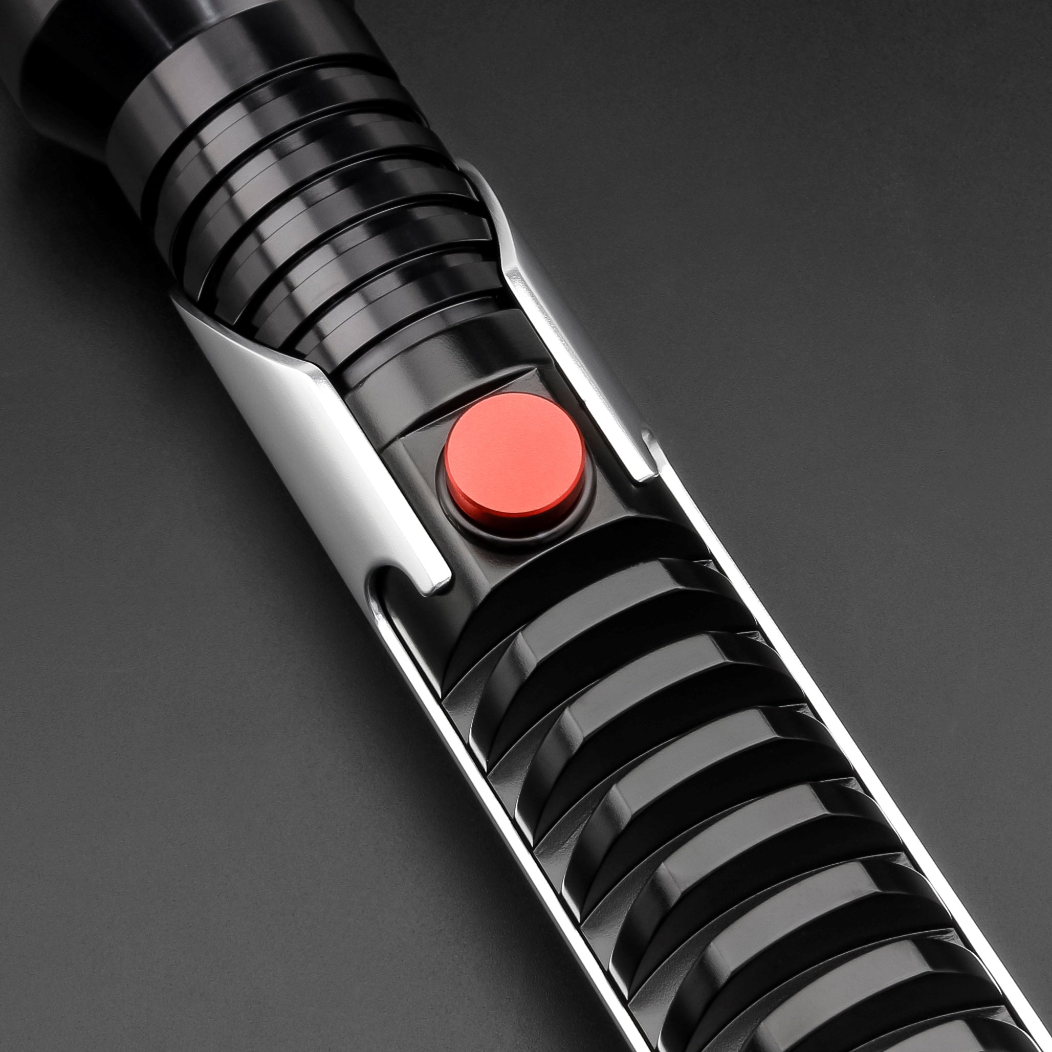 Partial view of Qui Gon saber hilt