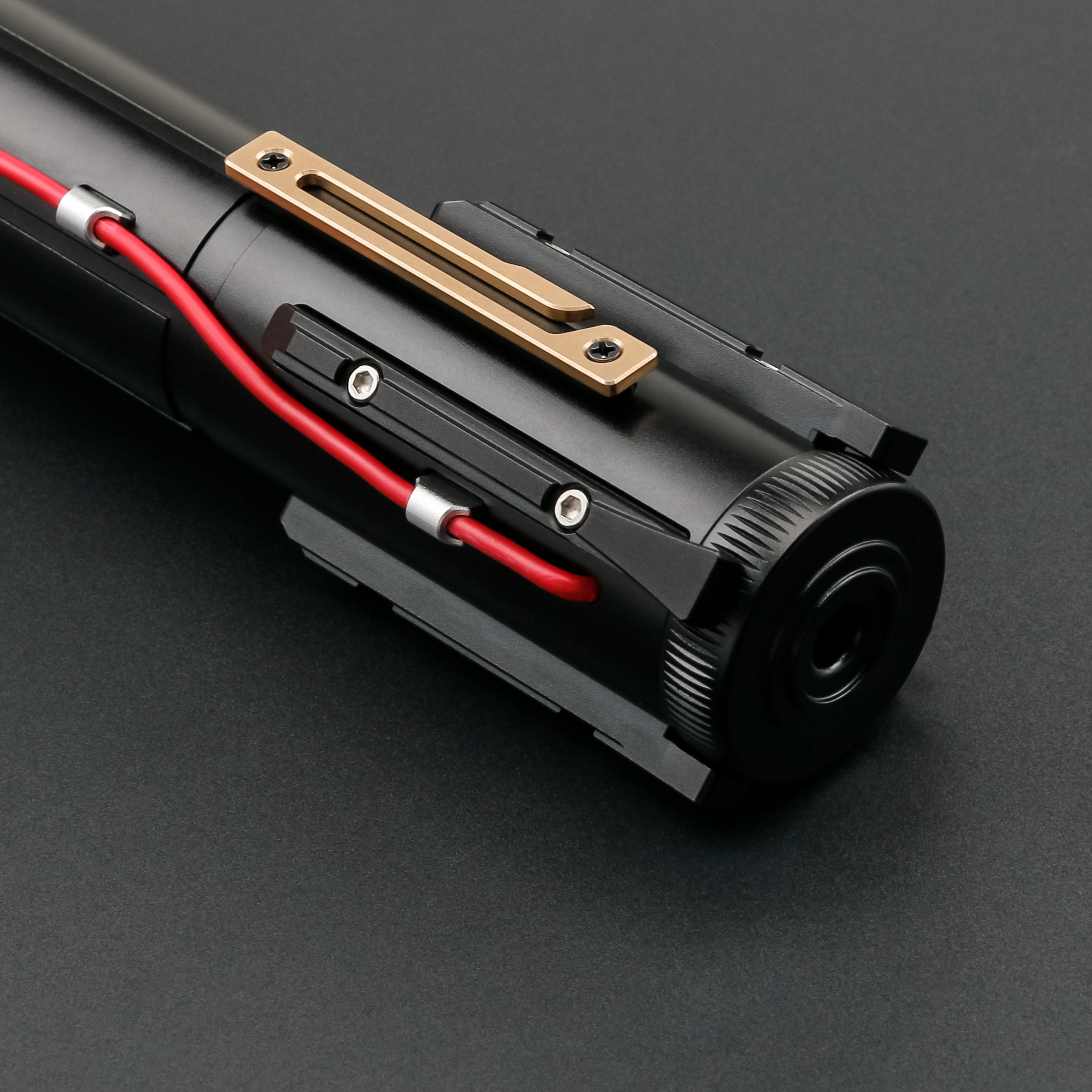 Partial view of kylo saber hilt