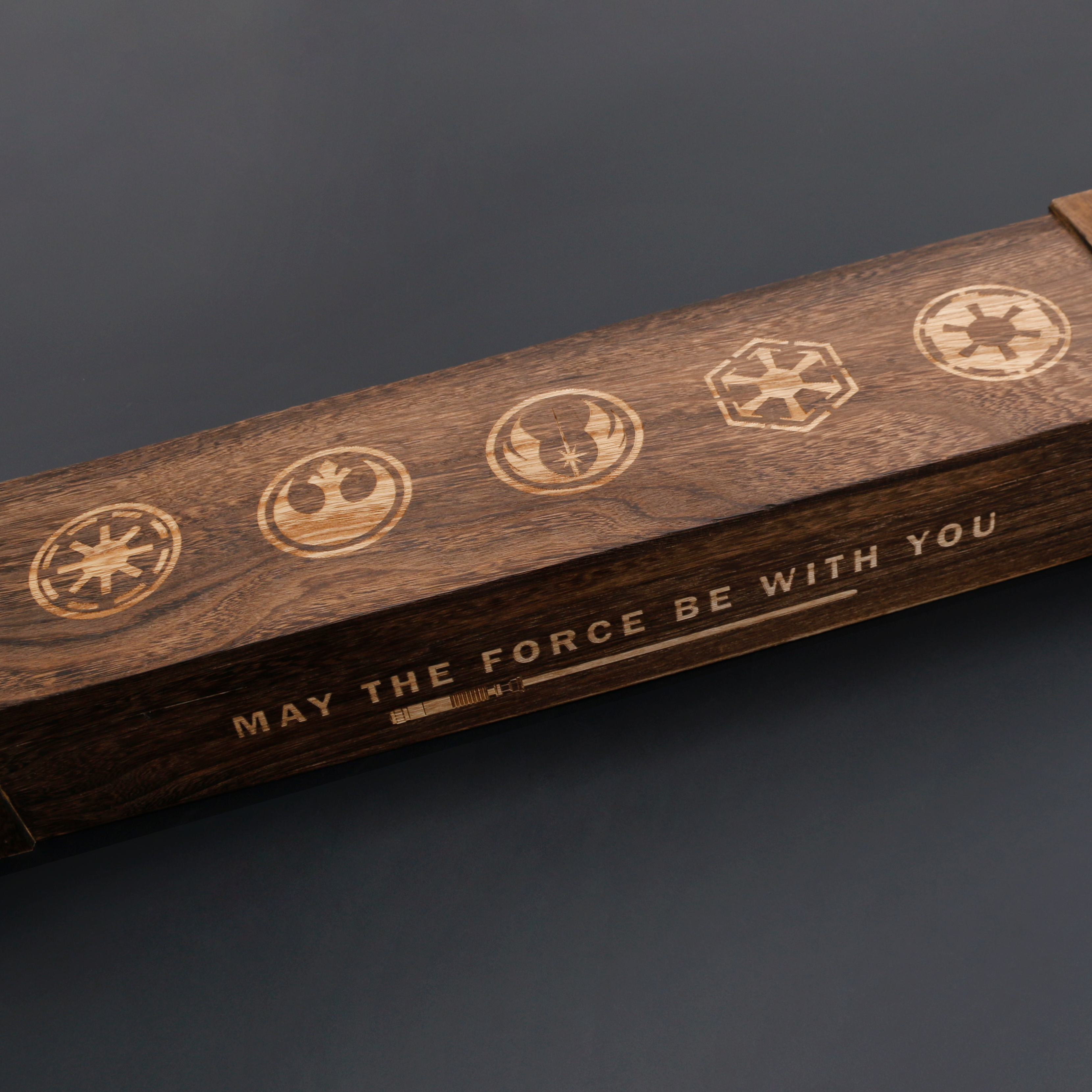 lightsaber wooden box