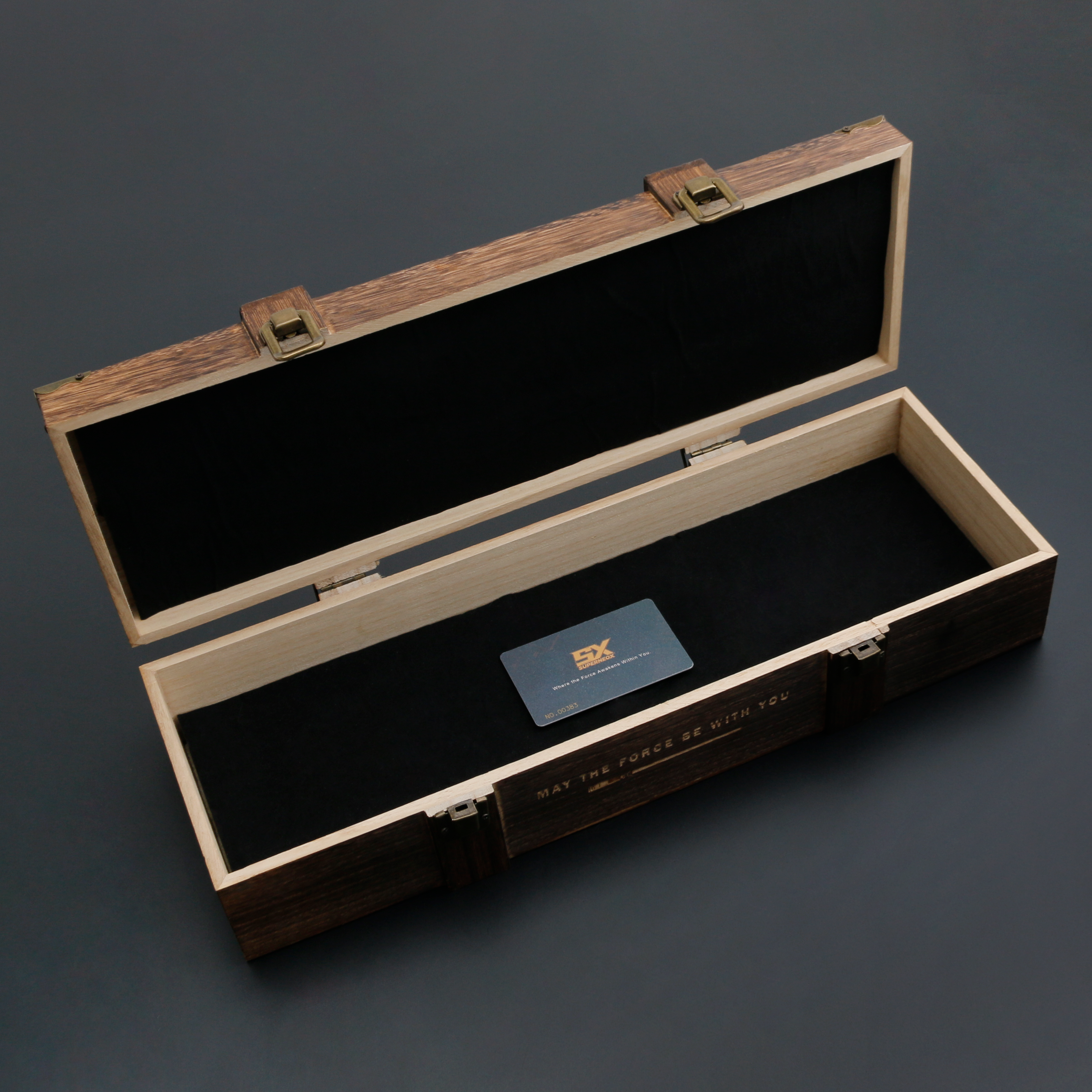 lightsaber wooden box