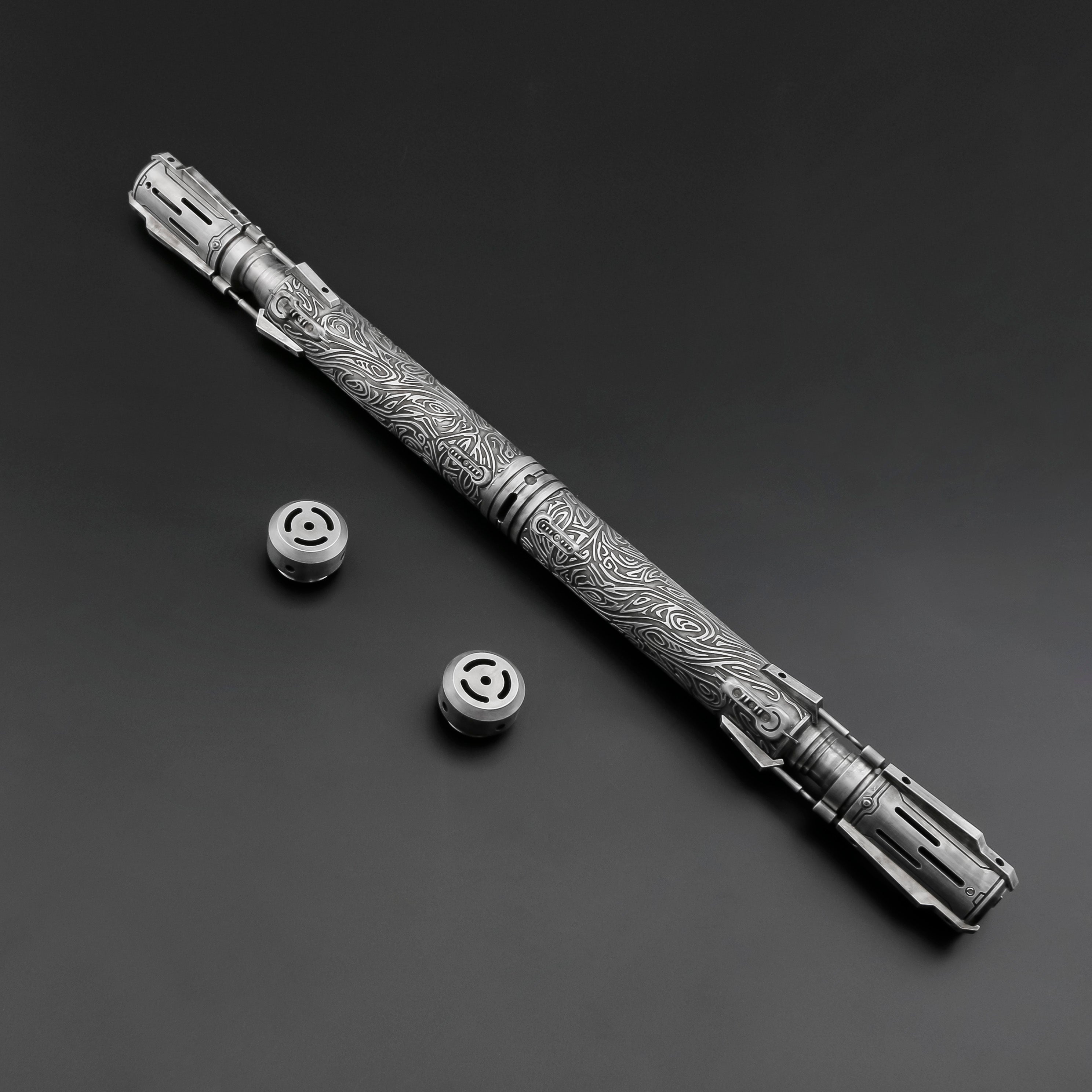 Satele Shan double-bladed lightsaber hilt