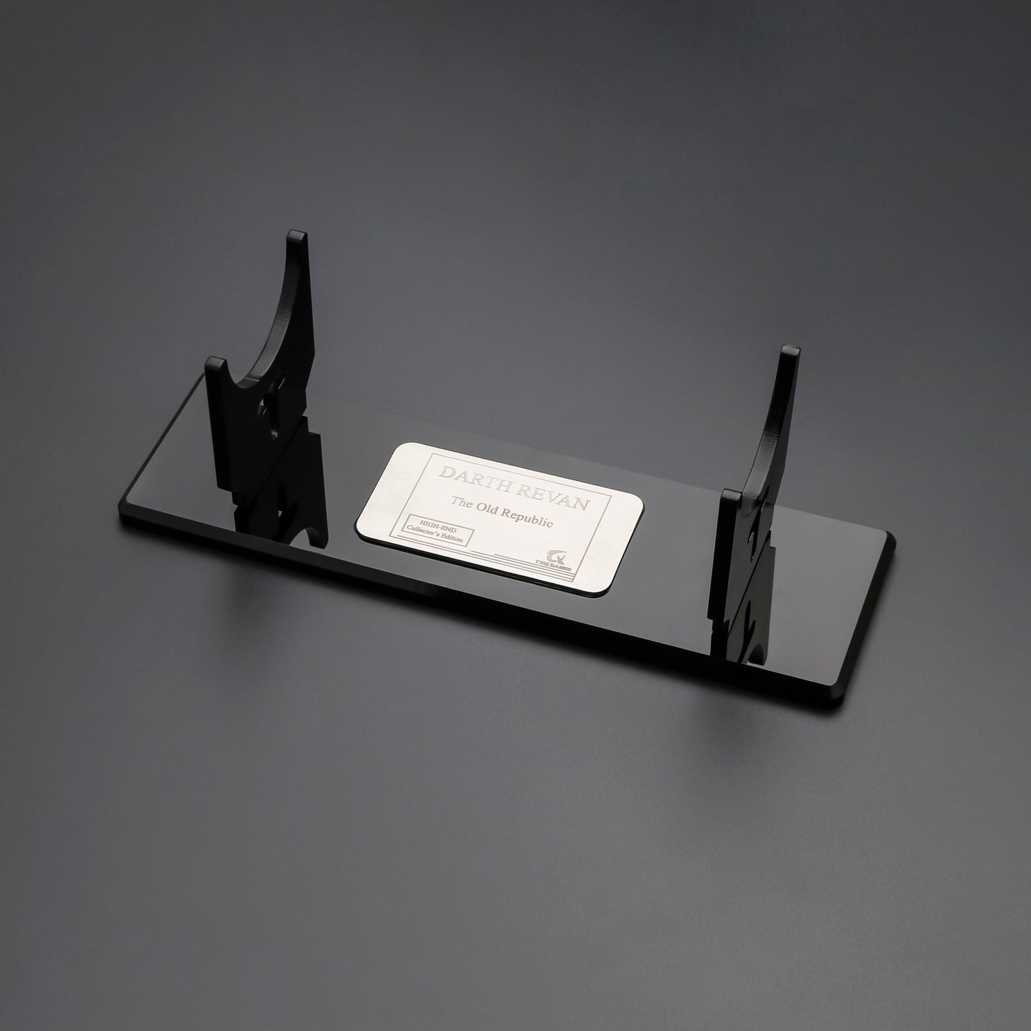 Black display stand