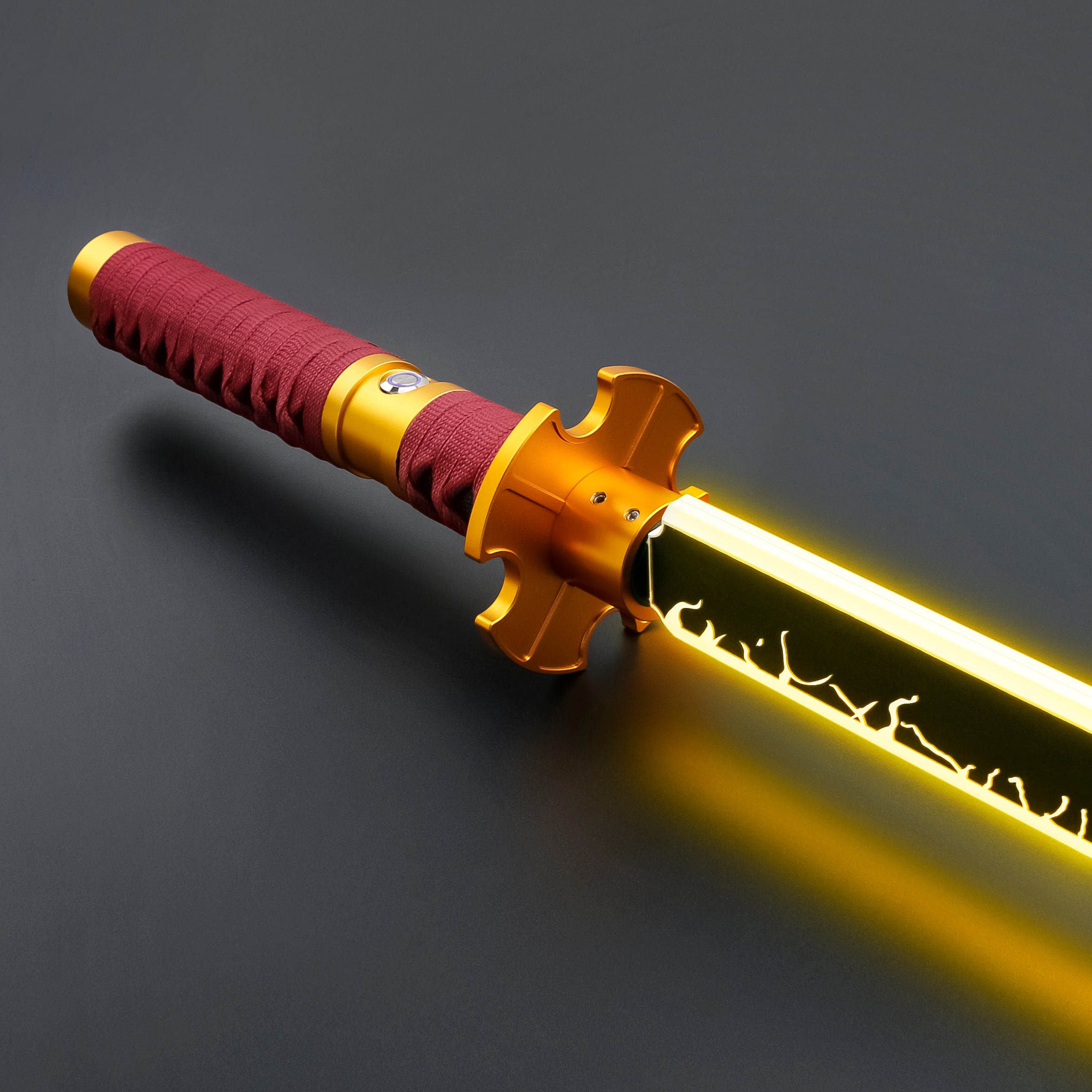 Katana with flat blade yellow