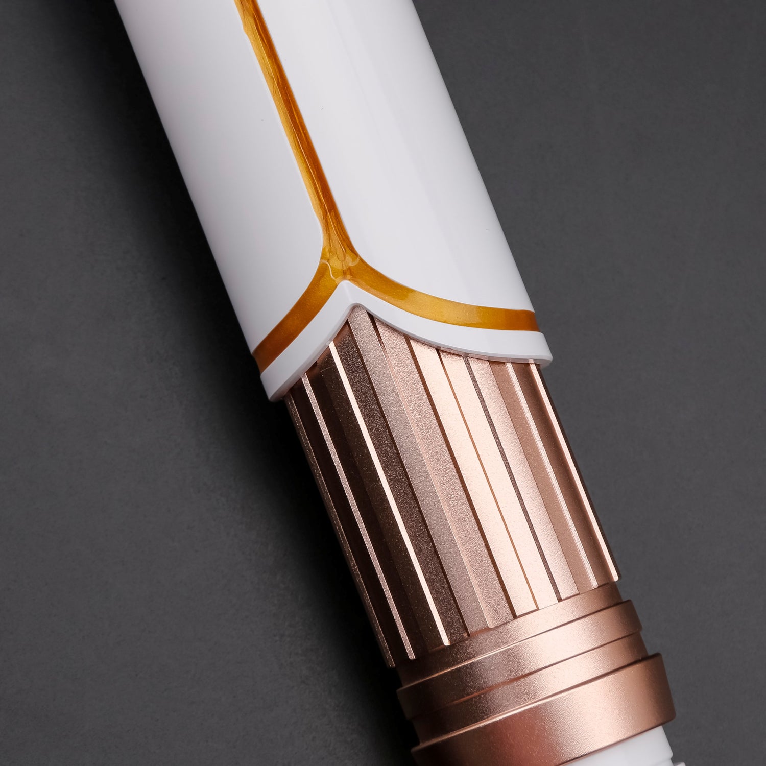 Partial view of lily lightsaber hilt