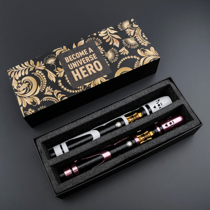 Gift box with two lightsabers