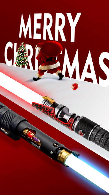 Christmas lightsaber