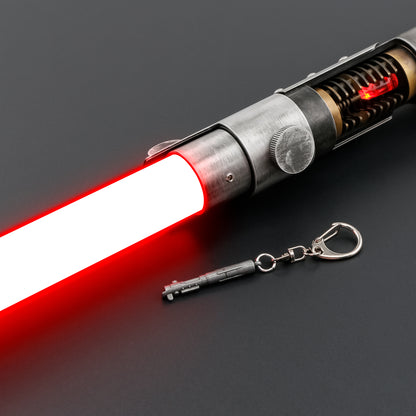 Starkiller lightsaber keychain